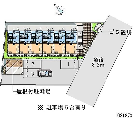 ★手数料０円★加須市旗井　月極駐車場（LP）